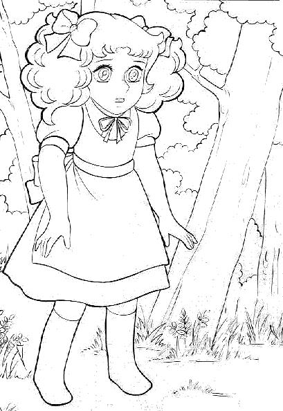 coloriage candy dans les bois